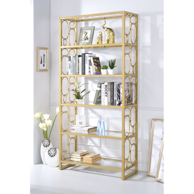 Everly Quinn Borum Etagere Bookcase & Reviews Wayfair